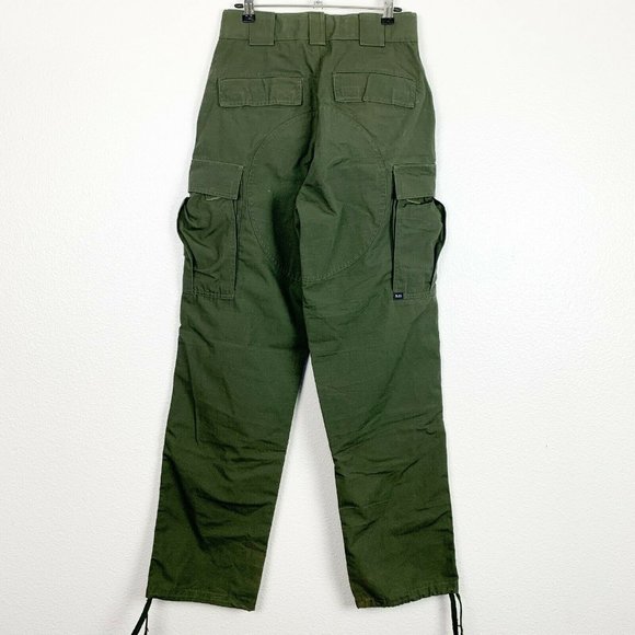 5.11 Tactical Men's 27 1/2 - 31 Olive Green TDU Pant Ripstop Cargo Pants Teflon - Picture 3 of 8